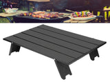 Mini Portable Aluminium Alloy Folding Table Outdoor Camping BBQ Picnic Table Black V1294-YM0901-3111200232911