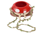 Mushroom Flower Pot Swing Face Planter Succulent Plant Pot Ornament for Wall Ceiling Shelf V1294-YM0901-3111250014211