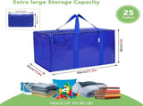 CARLA HOME 12-Pack Large Moving Storage Bags with Zippers & Handles with 95 Liters Capacity for LSB-36345