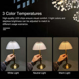 USB Rechargeable Table Lamp, LED Bedside Lamp, Reading Lamp, with Touch Control for Adjustable V1237-ZY-715-301