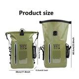 waterproof dry-wet separation, outdoor sports fishing camping V1106-132-53467-GRY-25L