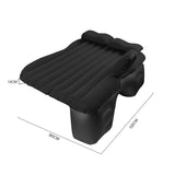 SOGA Black Stripe Inflatable Car Mattress Portable Camping Rest Air Bed Travel Compact Sleeping Kit CARMAT001