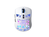 SM802 TriMode Gaming Mouse, Adjustable DPI, RGB Backlight, Ergonomic Wireless Mouse,white V1300-SM802-WHITE