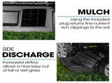 PowerBlade 22" 224cc Self-Propelled Lawn Mower, Electric Start, 7 Height, Steel Deck, Deck Wash V219-MOWSPRPB22EA