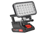 LED Work Light Battery Powered Handheld Flashlight with Dual USB Ports Cordless Lamp for Outdoor V1294-YM0901-3119250084612