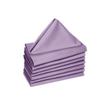 Hoydu Set of 8 Cotton OR Poly Cotton Napkins Lavender Mist V442-GNA-MISC-SETOF8NAPKINS-LAVENDERMIST-SQ