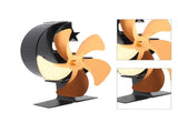 Wood Burner 5 Blades Ultra Quiet Air Circulation Heating Energy Saving Heat Powered Fireplace V1294-YM0706-3114230120312