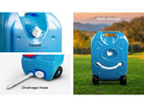Weisshorn 40L Portable Wheel Water Tank Camping Caravan Storage Blue CAMP-TANK-40L-BLUE
