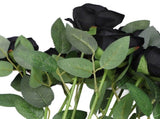 50pcs Artificial Roses Realistic Real Looking Long Stem Fake Roses for DIY Wedding Bouquets V1294-YM0901-3115240075713