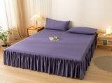 Bed Skirt Queen Size Ruffled Bed Skirt with Split Corners, Queen Bed Skirt Drop, Queen Size Bed V1189-WXFWAL-20260319-00608