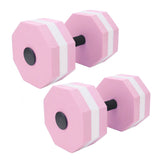 2Pcs High Density EVA Foam Dumbbell Set Aquatic Exercise Dumbbells for Men Women Indoor Swimming V1294-YM0521-3111230070811
