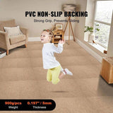 VEVOR Carpet Tiles Reusable, 20"x 20" Carpet Squares With Padding Attached, Soft Padded Carpet V952-KCXFKDT2020YE3HSRV0