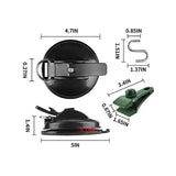 4Pcs Heavy Duty Suction Cup Anchor Strong Suction Cups with Hooks for Fixing Car Awnings, Smoothing V1369-AZ3-W-11672