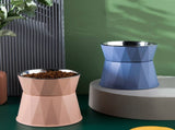 Dog Bowl Raised Cat Food Water Bowls with Detachable Elevated Stand Pet Stainless Steel Feeder Bowl V1189-WXFWAL-20260319-00714