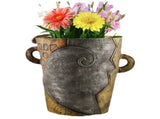 Abstract Face Planter Pot - Artistic Resin Decor for Succulents & Plants V888-ELOSUNG26217