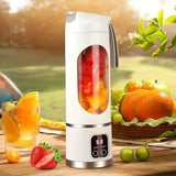 Portable USB Electric Blending Cup with 15.21 oz Capacity Ideal for Smoothies, V1106-JBJ002