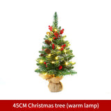 Mini Christmas Tree 45cm, Natural Pinecone Log Base Tabletop Decoration V1232-MNSDS-001