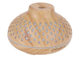 400ml Light Wood Grain Air Diffuser Electric Aroma Humidifier with Ambient Night Lamp 100240VAU V1294-YM0721-3113210017714