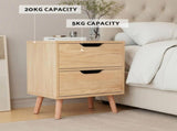 Artiss Double Bed Frame with Storage and Bedside Table Set Tufted Linen Gas Lift Bed Base and BFRAME-SET-VILA-SCAN-BS01