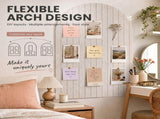 Felt Bulletin Board, Tool Free Easy Assembly, Customizable Layout, Soft Sophisticated Solid Color V1369-AZ3-W-12052