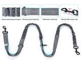 Hands Free Dog Leash Running Belt with Adjustable Bungee Lead, Multi Pocket V888-ELOSUNG57068-3