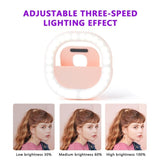 Rechargeable Clip-On Selfie Light For Mobile Phones - Blue V562-C1050583060DBT