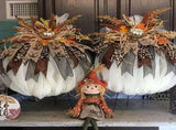 Garden Garland Metal Pack,Wire Wreath Frame,Autumn Shaped Metal Wreath,Large Metal V1370-AZ4-16683