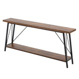 VEVOR Narrow Console Sofa Table Couch Table 2-Tier for Entryway & Living Room, 1800 x 300 x 800 mm V952-BSXGZDCK708624KBQV0