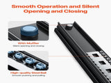 Undermount Drawer Slides, 40 inch, Full Extension Ball Bearing Under Stair Cabinet Rails, 260 LB V952-LTJHG40YC2601UNLGV0