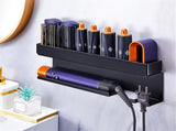 7 in 1 Storage Hair Dryer Holder for Iron Accessories, Hair Tool Organizer Wall Mount, V1192-AZ-W-1087