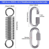 Ceiling Hanging Chair Spring, Hammock Hanging Hooks Kit Stainless Steel 360&deg Rotation Ceiling V1237-ZY-203-2674