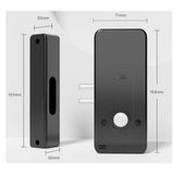 Smart Electron Lock App Bluetooth Punch-Free Door Non-Destructive Installation Remote Sharing V1366-AZ2-W-21783