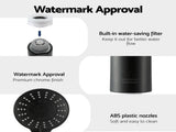 Cefito 4.5" Handheld Shower Head Round with Wall Twin Swivel Bathroom Tap SHOWER-A4-RO-BK-TAP-RO