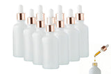 10 Pack Glass Dropper Bottles Rose Gold Caps for Essential Oils - 30ml V1263-JX-6509-2