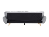 Elle Button-Tufted Fabric Sofa Bed with Cushions by Sarantino Light Grey SOFA-M1910-LNN-LGY