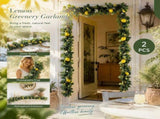 Dense Foliage Artificial Lemon Vine Full Greenery Hanging Decor Set of 2 V1221-XM-LB1020-ZS20