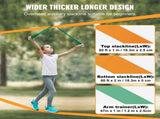 Slackline Kit with Training Line, 18.3m Backyard Slack Line Equipment, Easy Setup Tight Rope for V952-SCXTJ60YCSBX8AGABV0