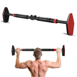 No Screw Pull Up Bar for Doorway Adjustable Fit with Precision Level Design Black Finish V1192-AZ-W-25349