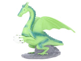 Resin Flying Dragon Statue Holding Ball Dragon Sculpture Decoration for Bedroom Study Room Garden V1294-YM0715-3115210270411