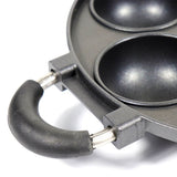7-Cup Nonstick Baking Pan with Handle,Mini Muffin Tray,Round Metal Oven Bakeware,Black V1366-AZ2-W-16888