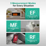 ERICKHILL 3 in 1 EMF Detector, Electromagnetic Field Radiation Detector for EF, RF, MF, WiFi,5G V413-RT-100S