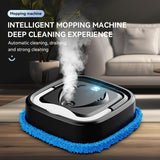 White P6 Smart Robotic Mop and Floor Cleaner for Full Home Cleansing High Power, Wet & Dry Dual V888-ELOSUNG52150