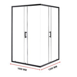 1000 x 1200mm Sliding Door Nano Safety Glass Shower Screen By Della Francesca V63-829531
