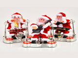 Christmas Electric Music Santa Claus Doll Playing Piano Ornament For Christmas Decorations for V1294-YM0523-10317368