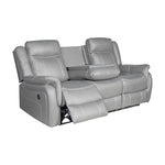 Carlton 3R Finest Fabric Recliner Sturdy Construction Metal Mechanism V43-REC-CARL3RGR