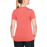 Jack Wolfskin Womens Crosstrail Short Sleeve Top T Shirt Base Layer Warm - Flamingo V563-1801692-2086-XL