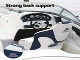 Seamanship Captain Bucket Boat Seats Flip Up Bolster Swivel 15cm Padding Blue BS-B-HELM-BOLSTER-WB-60