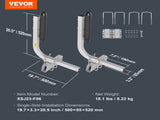 Boat Trailer Guide, 20.5 Adjustable Design Trailer Guide Poles, 2PCS Rustproof Steel Trailer Guide V952-CTCDGLXLX000D34WRV0