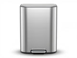 Cefito Kitchen Trash Can 40L Pedal Bins Rubbish Bin Steel with Soft Close Lid, Removable Inner RB-40L-1C-GY