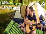 Grey 190cm Ultra-Light Foot Pump Inflatable Camping Sleeping Pad V888-ELOSUNG28865